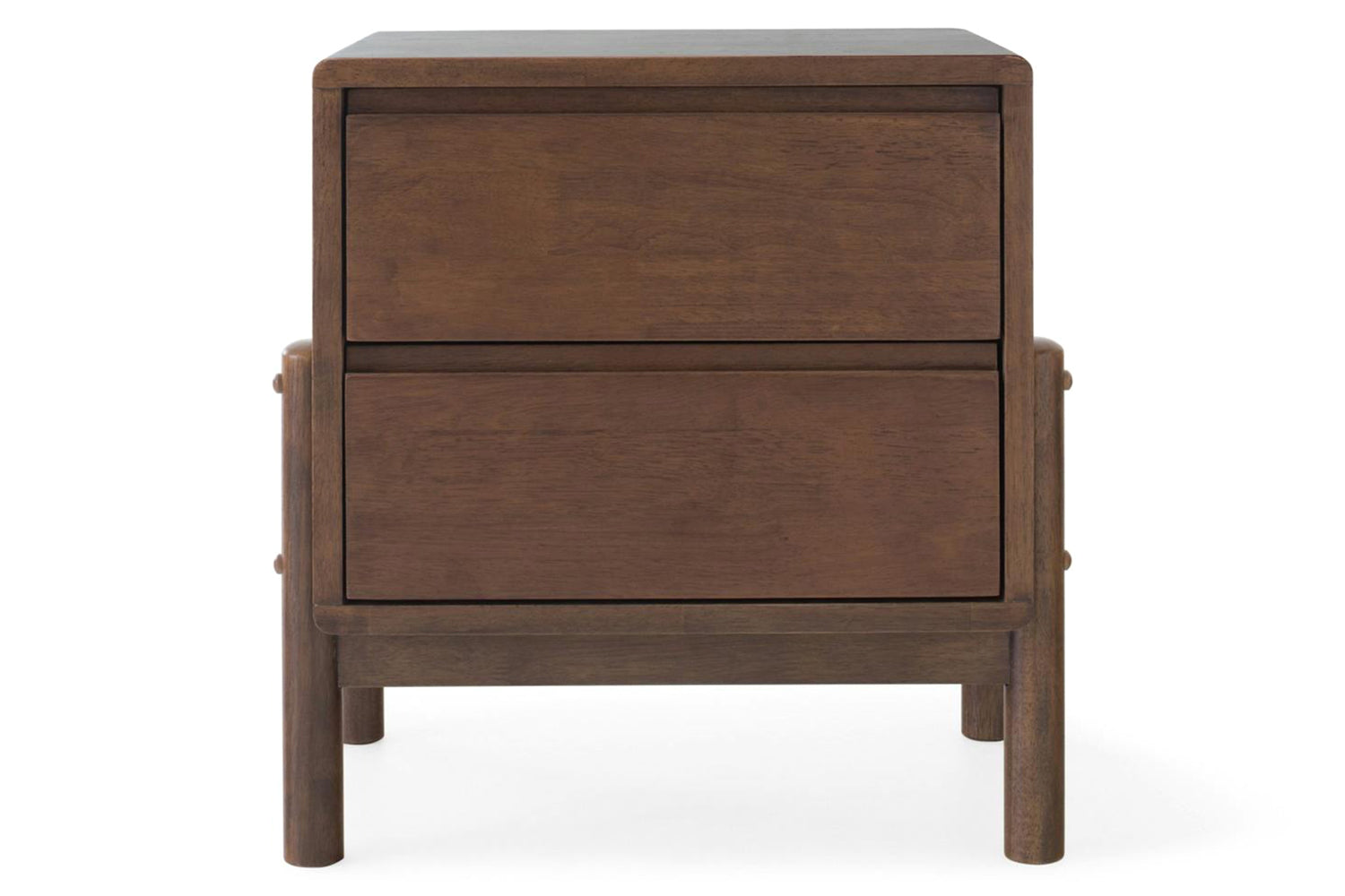 Bella Bedside Table | 2 Drawer | Deep Brown