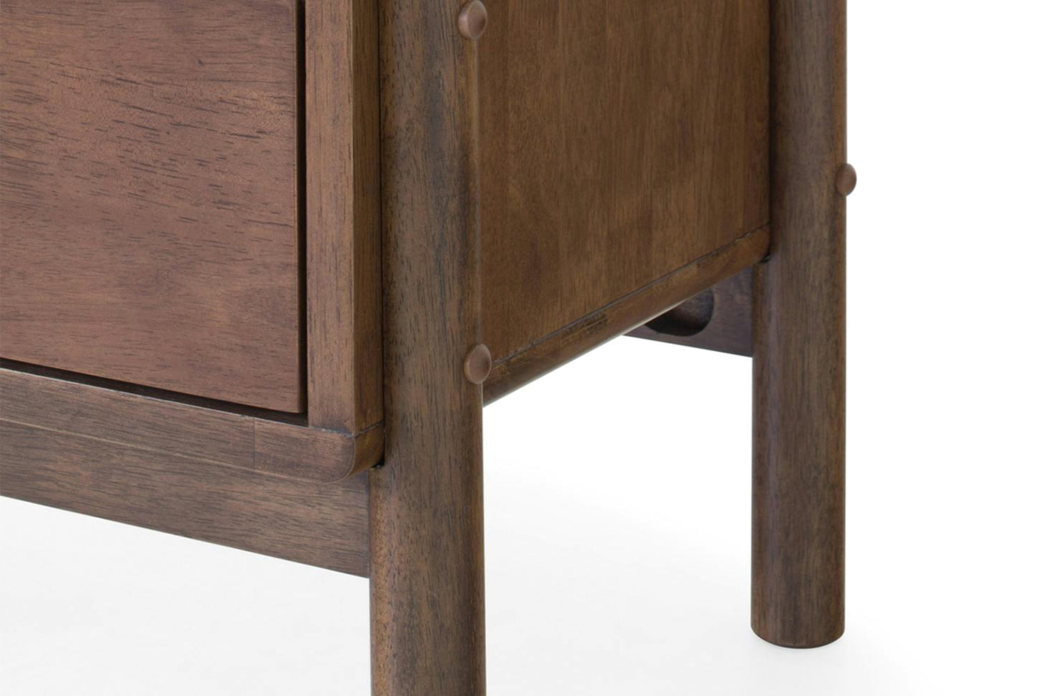 Bella Bedside Table | 2 Drawer | Deep Brown-6