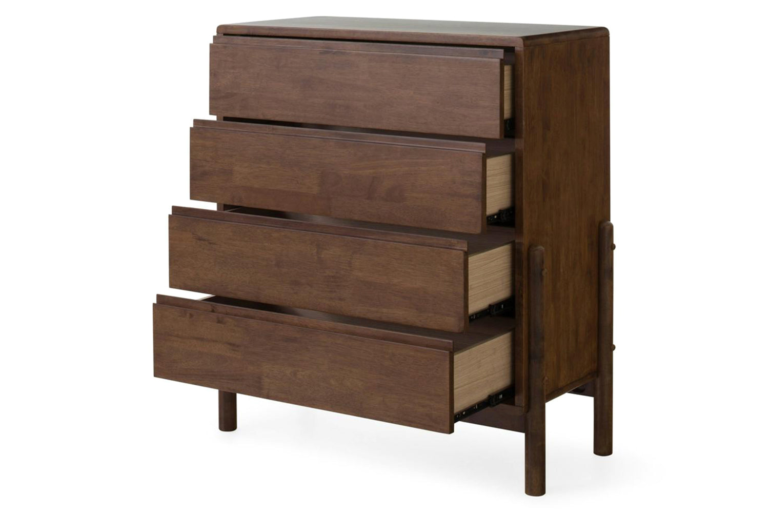 Bella Chest of Drawer | 4 Drawer | Deep Brown-2