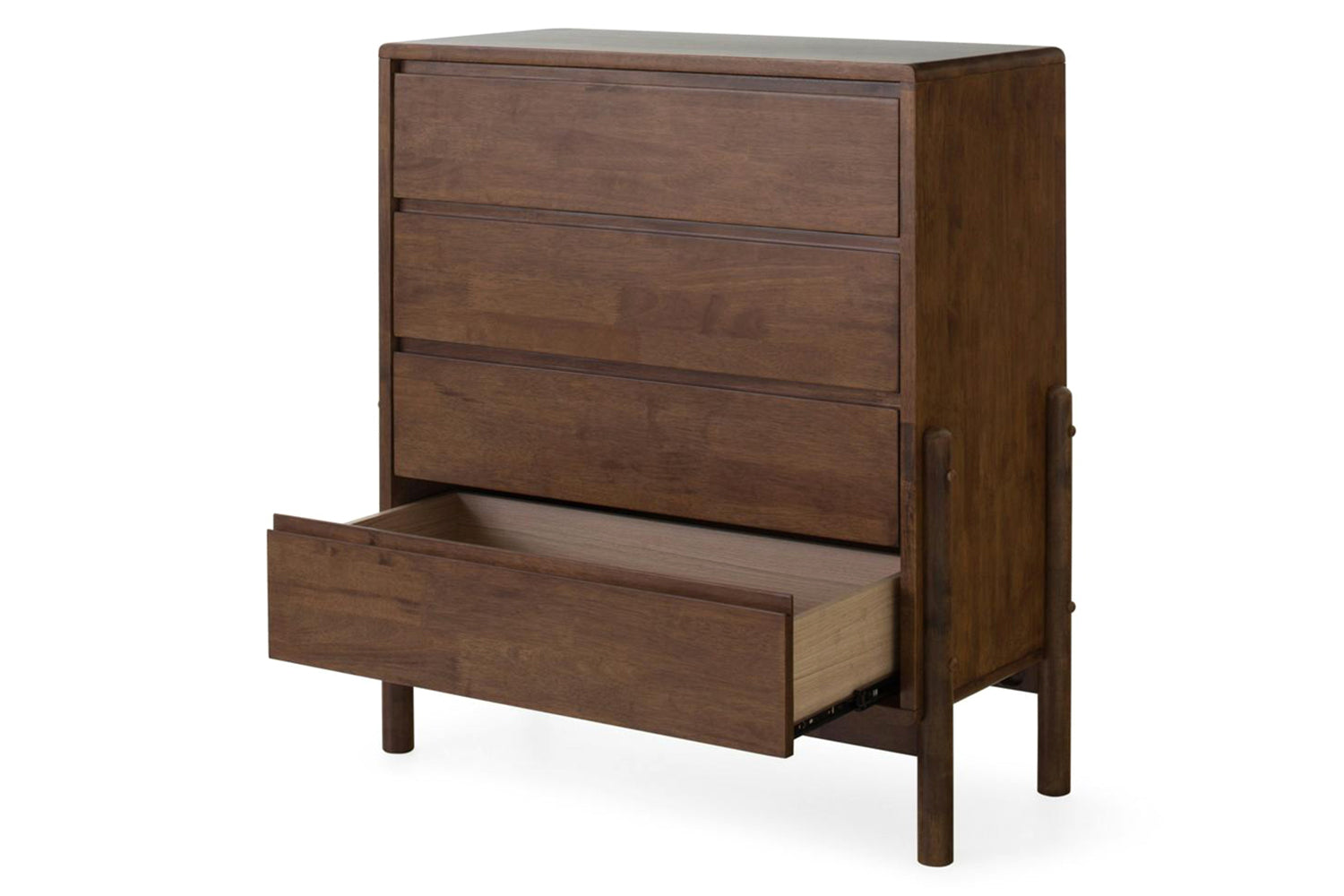 Bella Chest of Drawer | 4 Drawer | Deep Brown-6