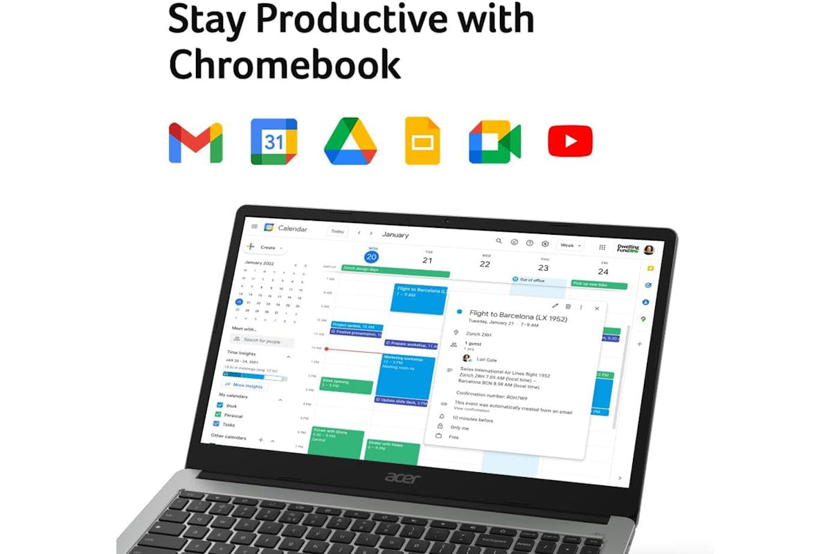 Acer Chromebook 315 CB315-4HT 15.6" Intel Pentium N6000 | 4GB | 128GB | Silver-7