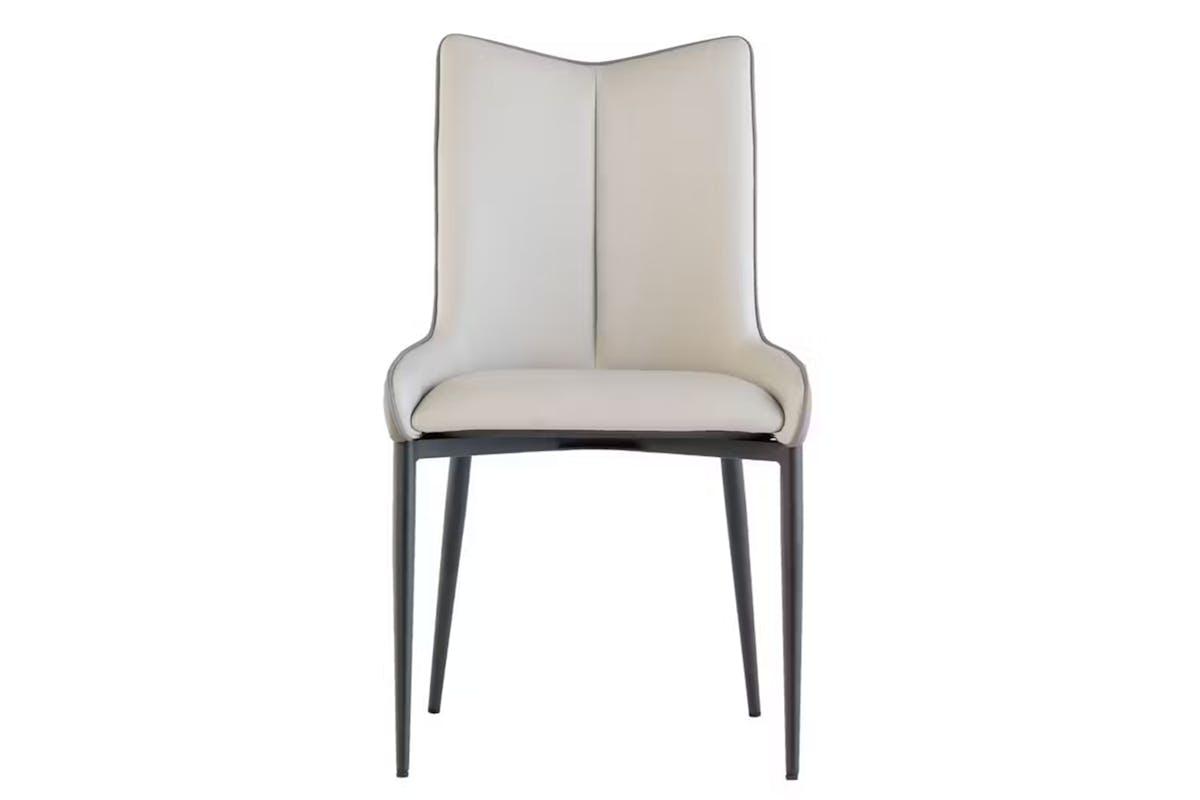 Nardo Dining Chairs | Leather | Grey | Set of 2