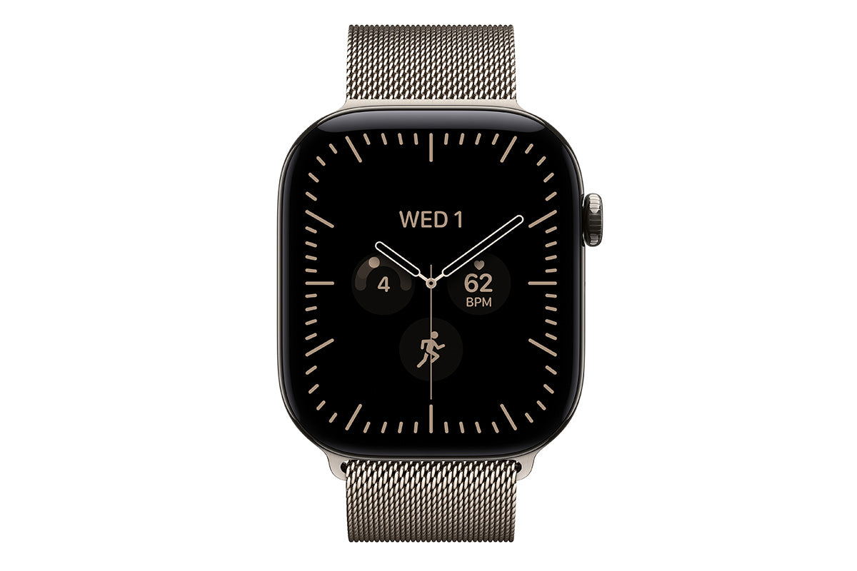 Apple Watch Series 12 | GPS + Cellular | 42mm | Natural Titanium | Natural Milanese Loop-2
