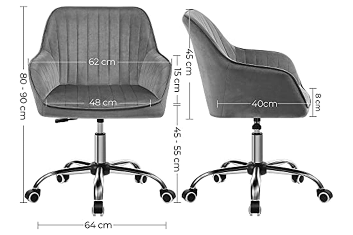 Songmics Office Chair | Slate Gray-7