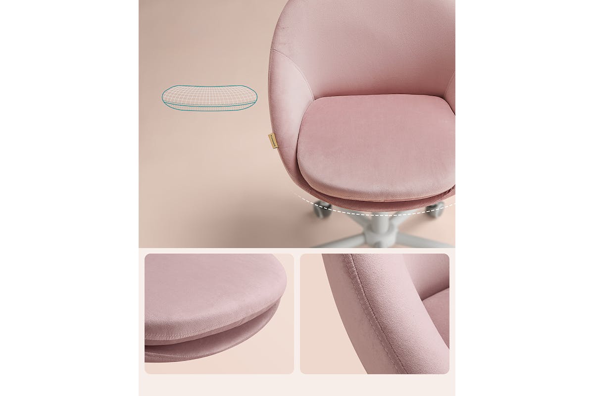 Songmics Homeoffice Chair | Pastel Pink-5