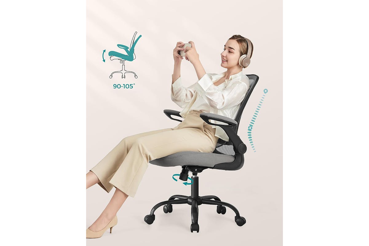 Songmics Office Chair | Dove Grey-4
