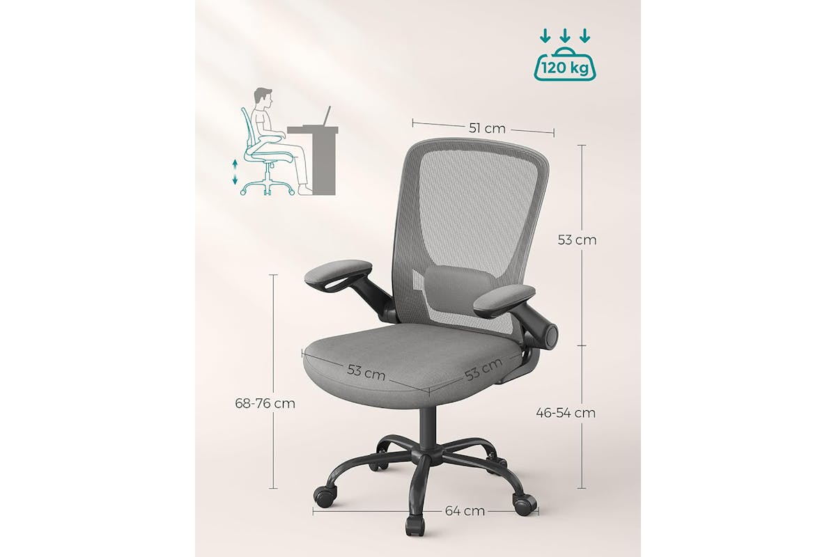 Songmics Office Chair | Dove Grey-7