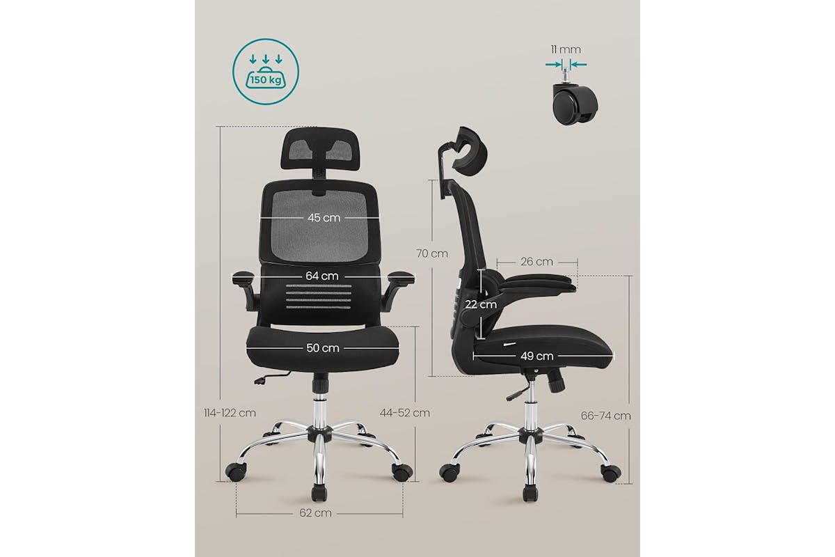 Songmics Office Chair | Ink Black-7
