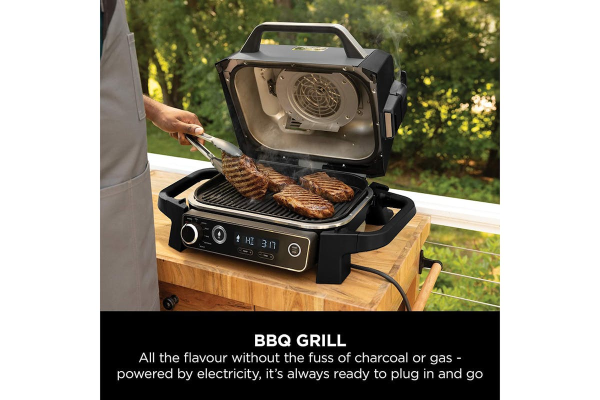 Ninja Woodfire Outdoor Electric BBQ Grill & Smoker | OG701UK | Grey & Black-2