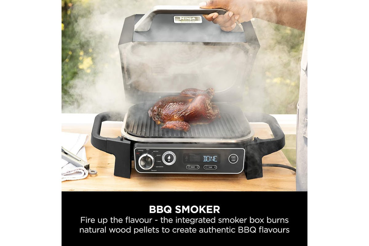 Ninja Woodfire Outdoor Electric BBQ Grill & Smoker | OG701UK | Grey & Black-3