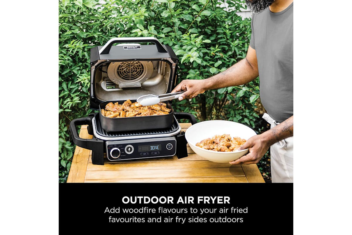 Ninja Woodfire Outdoor Electric BBQ Grill & Smoker | OG701UK | Grey & Black-4