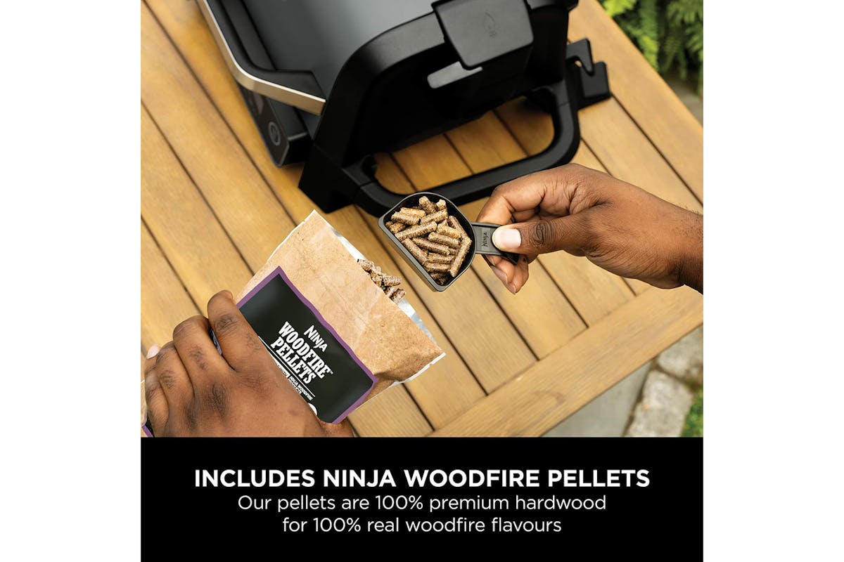 Ninja Woodfire Outdoor Electric BBQ Grill & Smoker | OG701UK | Grey & Black-5