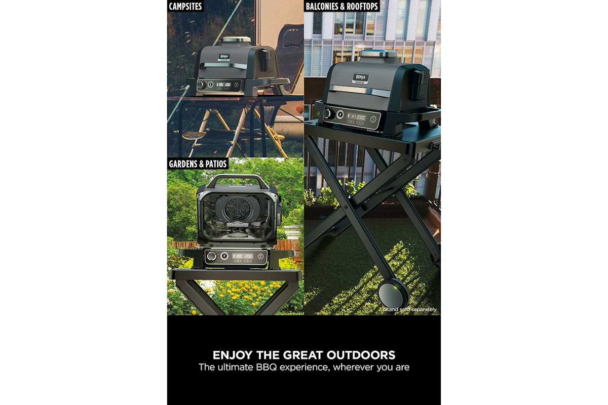 Ninja Woodfire Outdoor Electric BBQ Grill & Smoker | OG701UK | Grey & Black-9