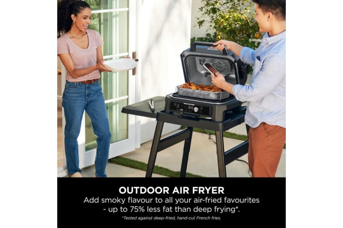 Ninja Woodfire Pro Connect XL Electric BBQ Grill & Smoker | OG901UK | Blue/Black-2