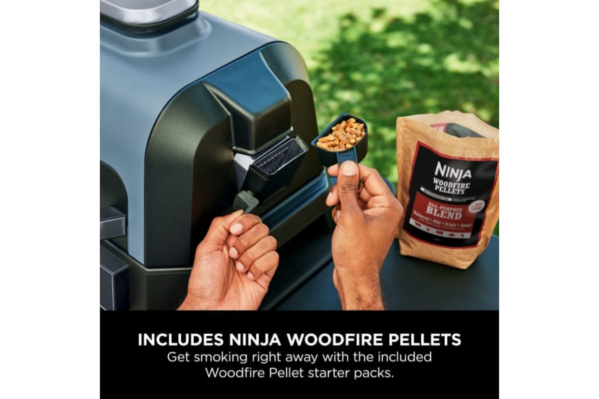 Ninja Woodfire Pro Connect XL Electric BBQ Grill & Smoker | OG901UK | Blue/Black-13