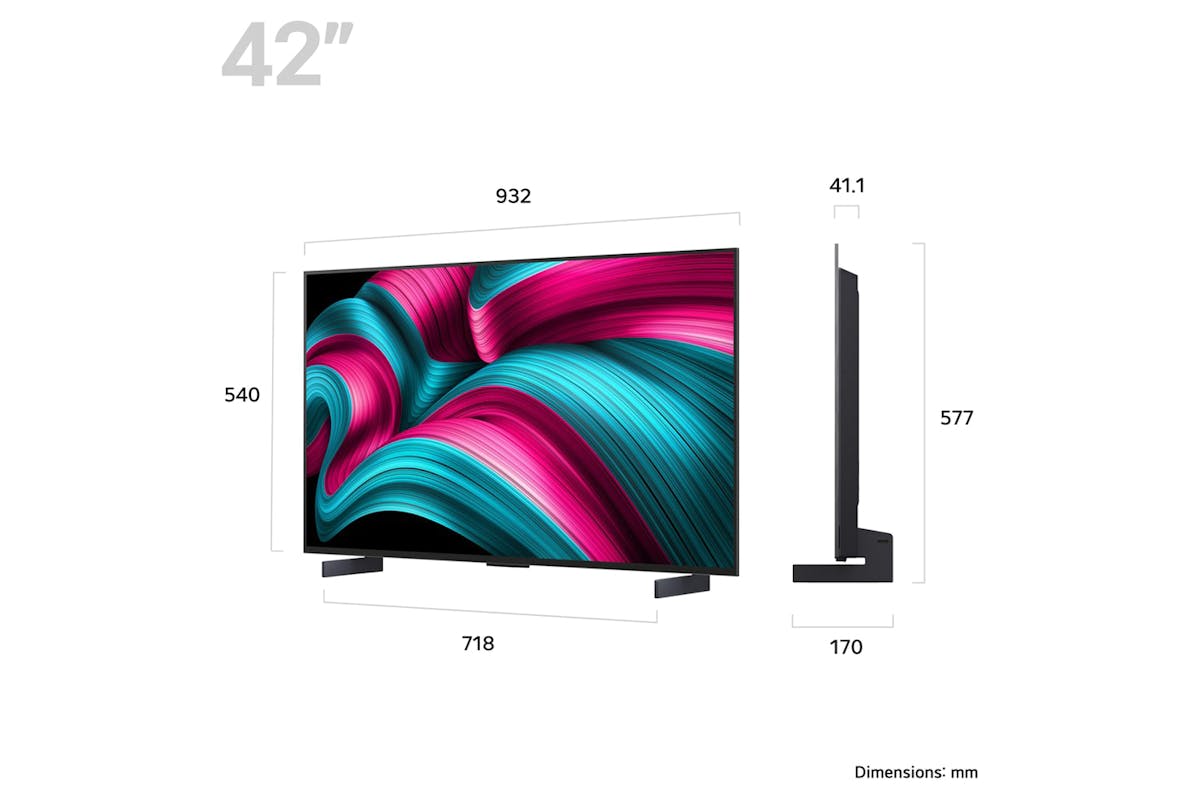 LG 42" C5 OLED Evo 4K Smart TV | OLED42C54LA.AEK-3