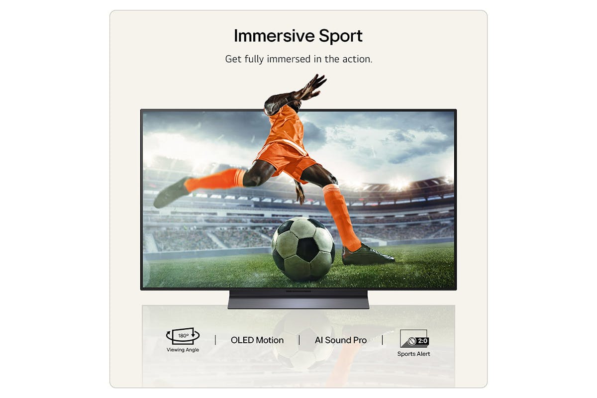 LG C6 48" OLED Evo AI 4K Ultra HD Smart TV (2026) | OLED48C64LA.AEI-12