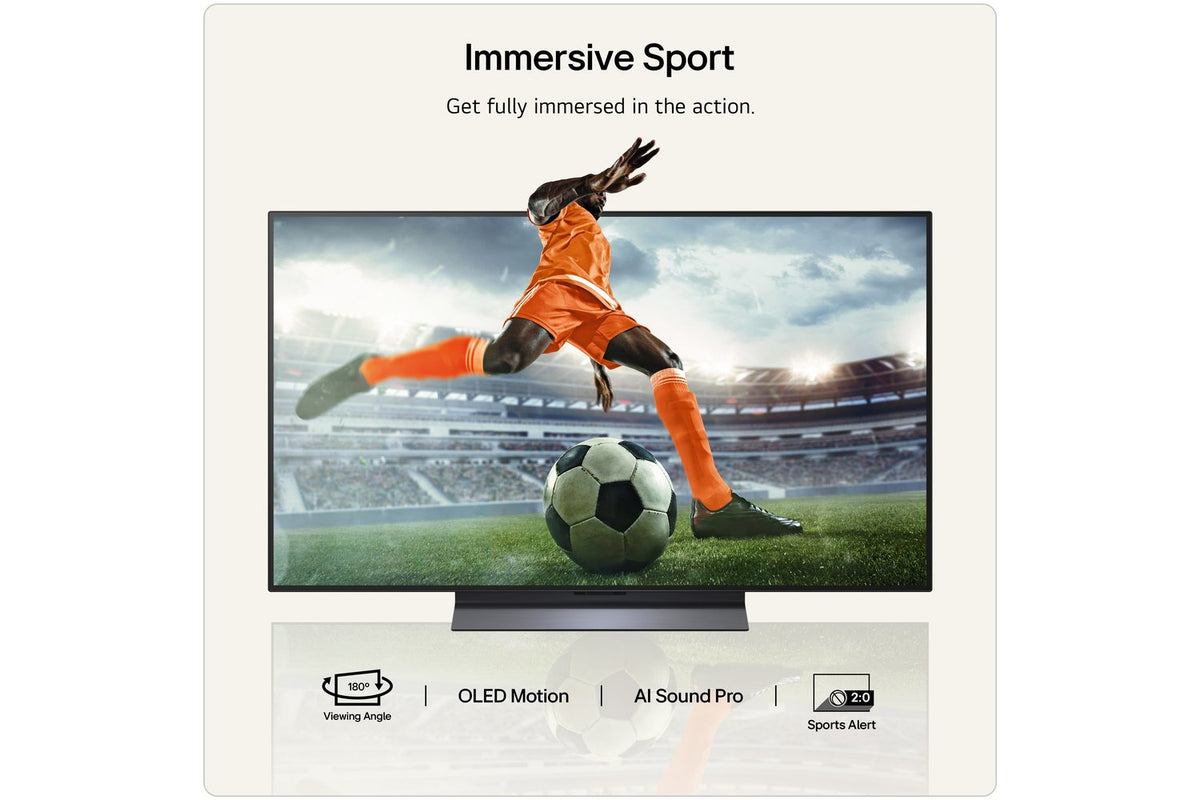 LG C6 48" OLED Evo AI 4K Ultra HD Smart TV (2026) | OLED48C64LA.AEI-12