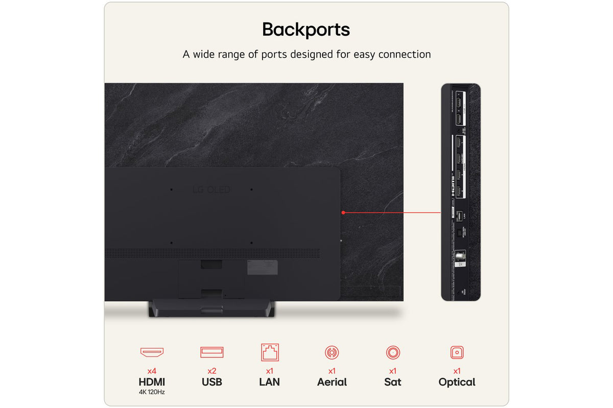 LG C6 65" OLED Evo AI 4K Ultra HD Smart TV (2026) | OLED65C64LA.AEI-15
