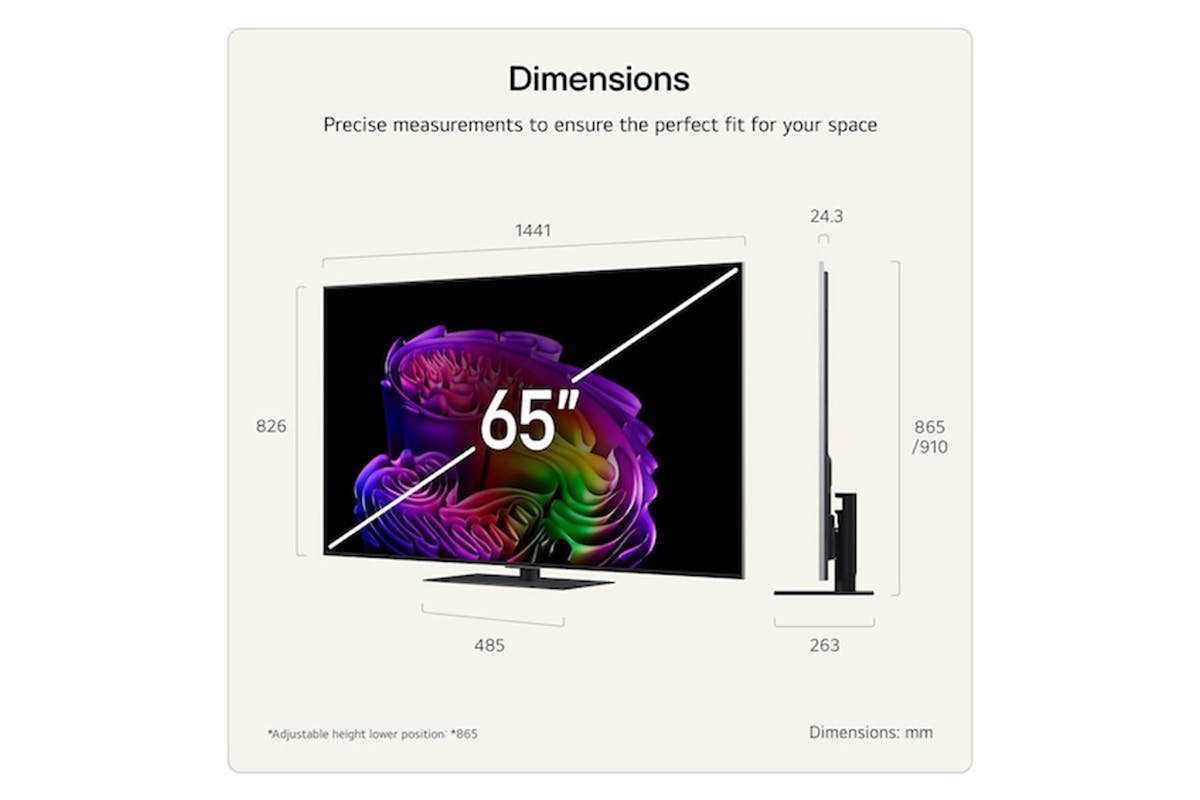 LG 65" Evo AI G6 4K Smart TV (2026) | OLED65G66LS.AEI-3