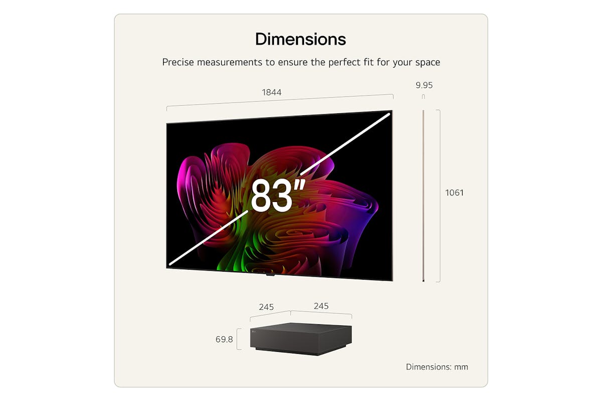 LG W6 83" OLED Evo AI 4K UHD Smart TV (2026) | OLED83W69LA.AEK-4