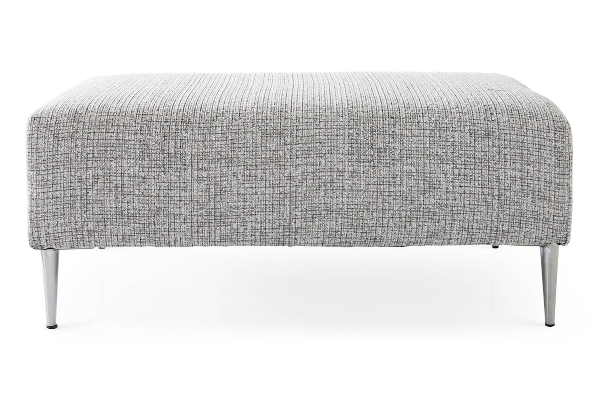 Oliver Footstool | Silver-1