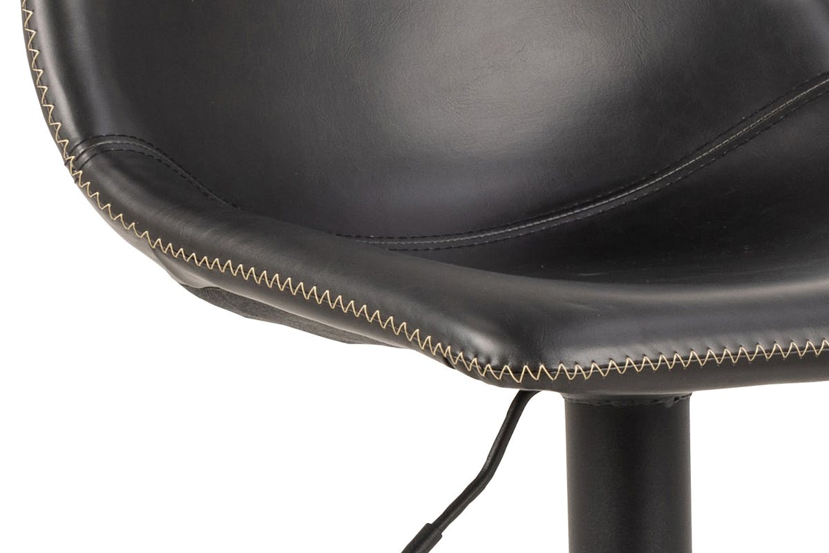 Oregan Bar Stool | Gas Lift | Black-7