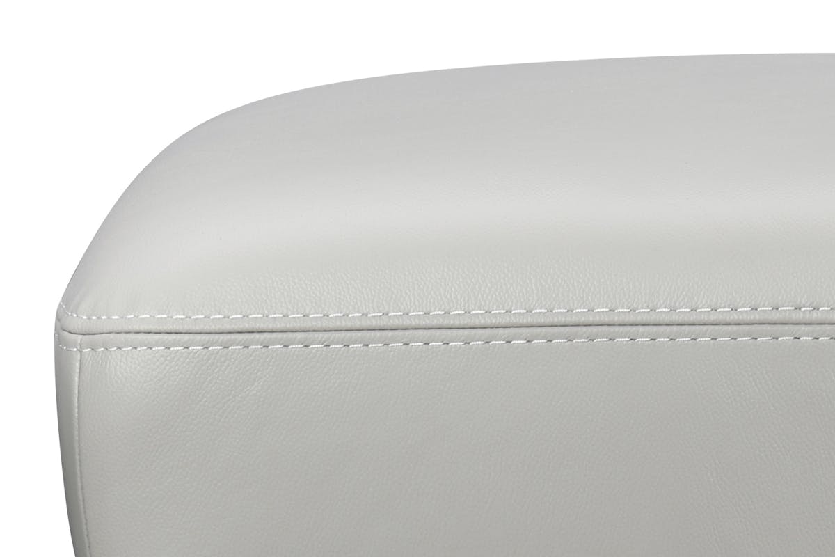 Orio Footstool | Leather | Dove-5