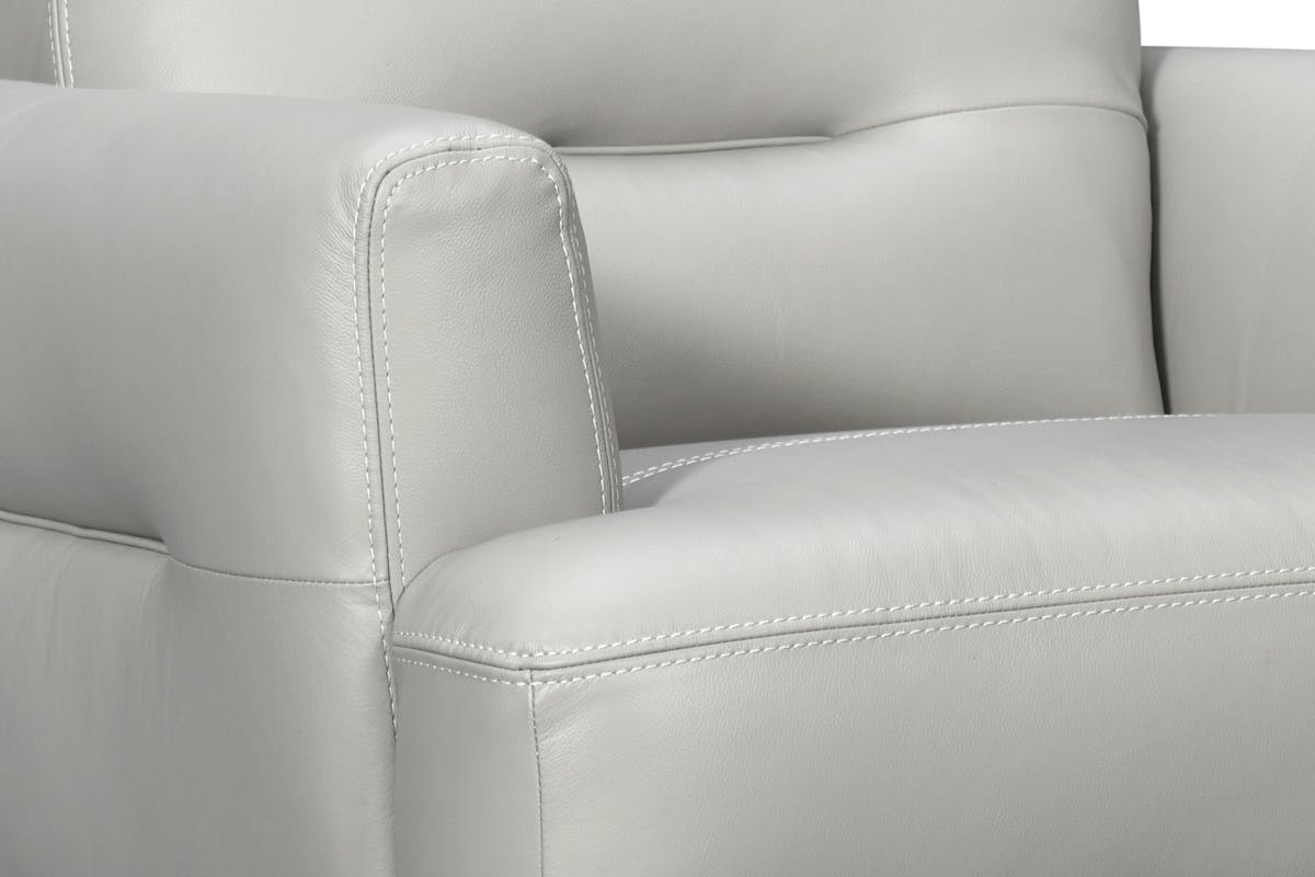 Orio Armchair | Leather | Dove-5
