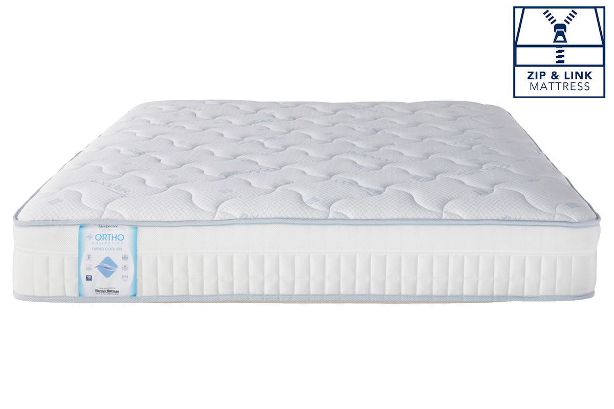 Sleepeezee | Ortho Cool Gel Motion Mattress | Super King Zip & Link | 6ft