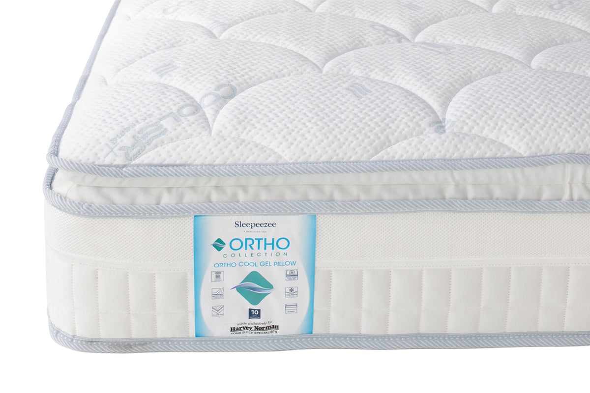 Sleepeezee | Ortho Cool Gel Pillow Top Motion Mattress | Double | 4ft6-4