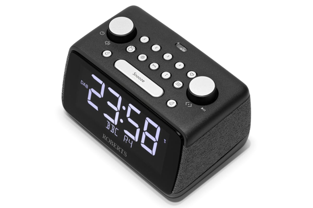 Roberts Ortus 4 FM Dual Alarm Clock Radio | Black-4