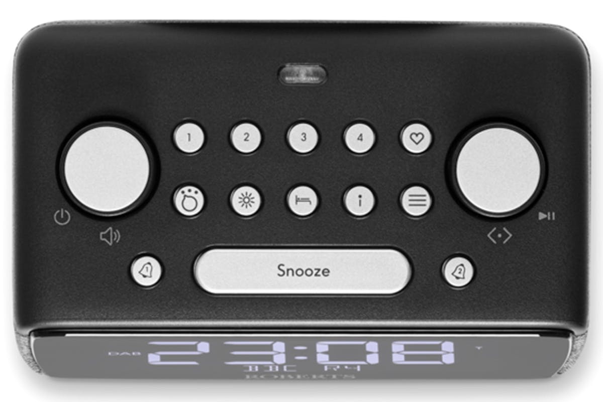 Roberts Ortus 4 FM Dual Alarm Clock Radio | Black-5
