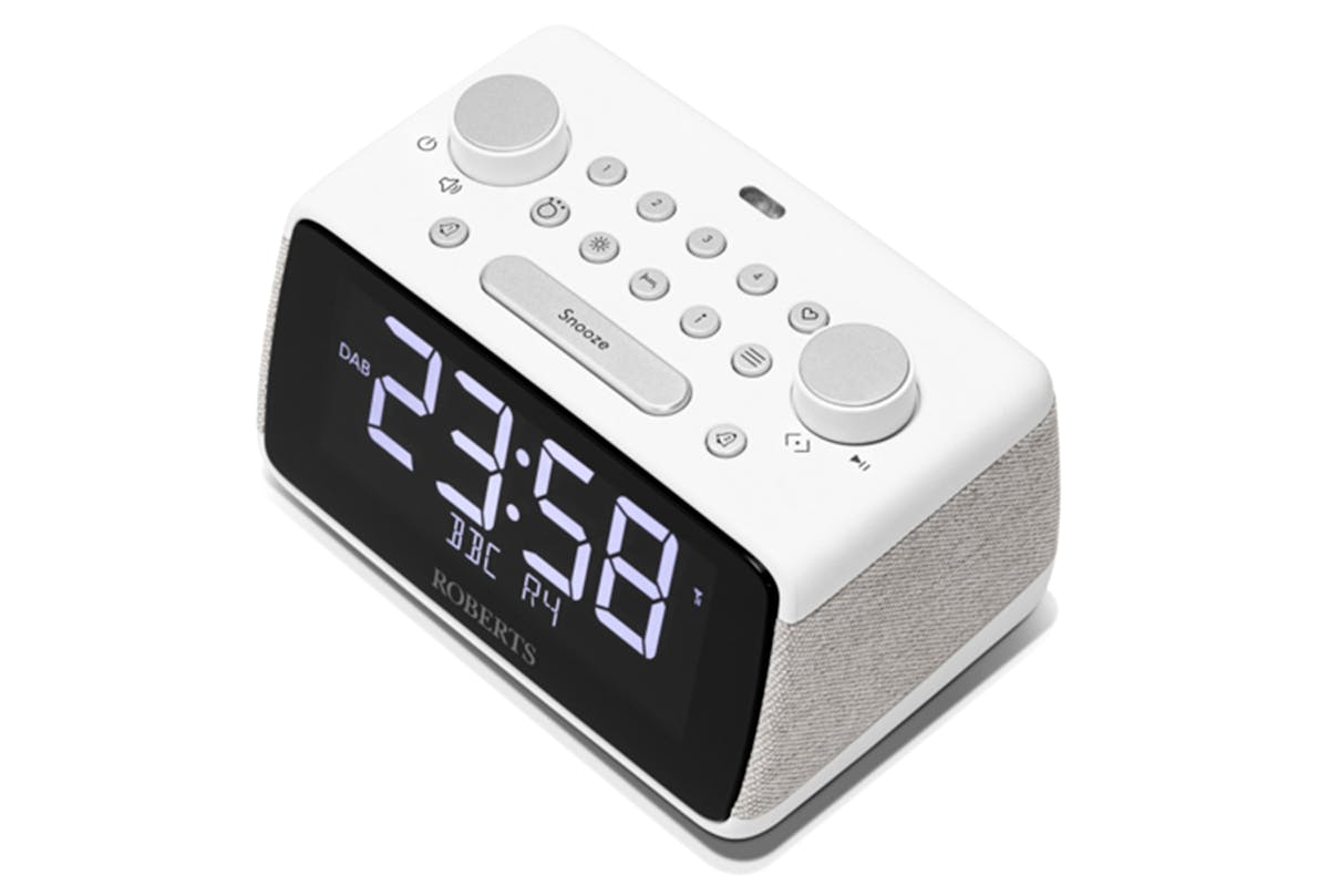 Roberts Ortus 4 FM Dual Alarm Clock Radio | White-4