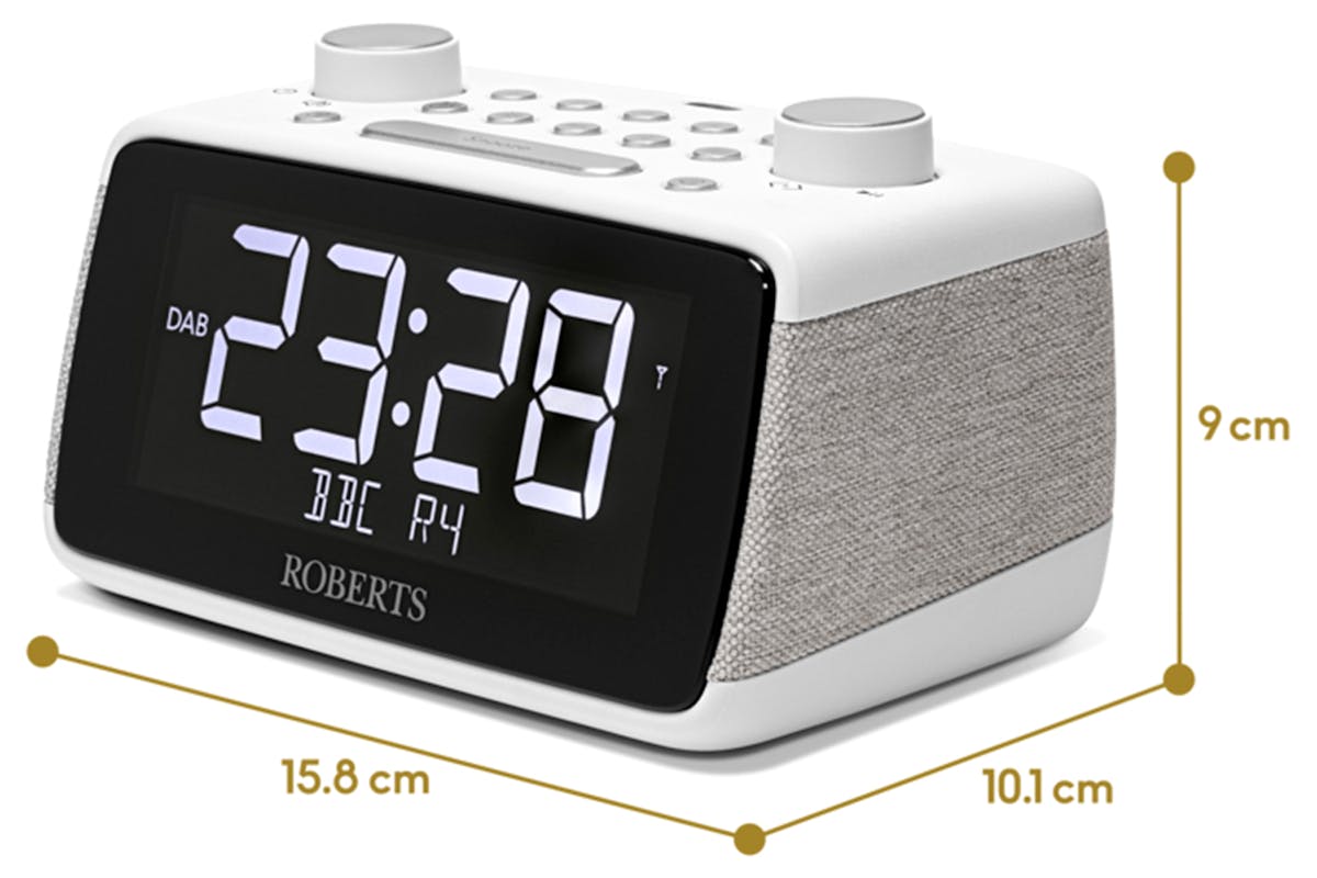Roberts Ortus 4 FM Dual Alarm Clock Radio | White-7