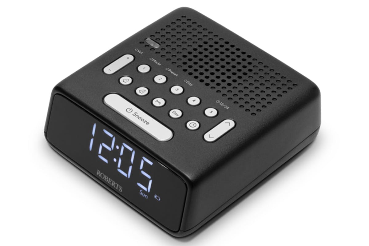 Roberts Ortus FM Dual Alarm Clock Radio | Black-2