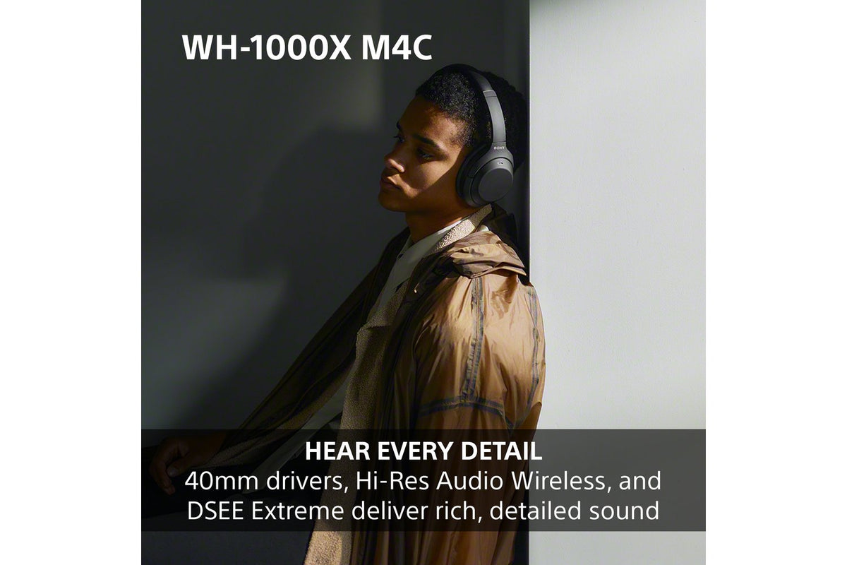 Sony WH-1000XM4C Noise Cancelling Wireless Over Ear Headphones | Black-5