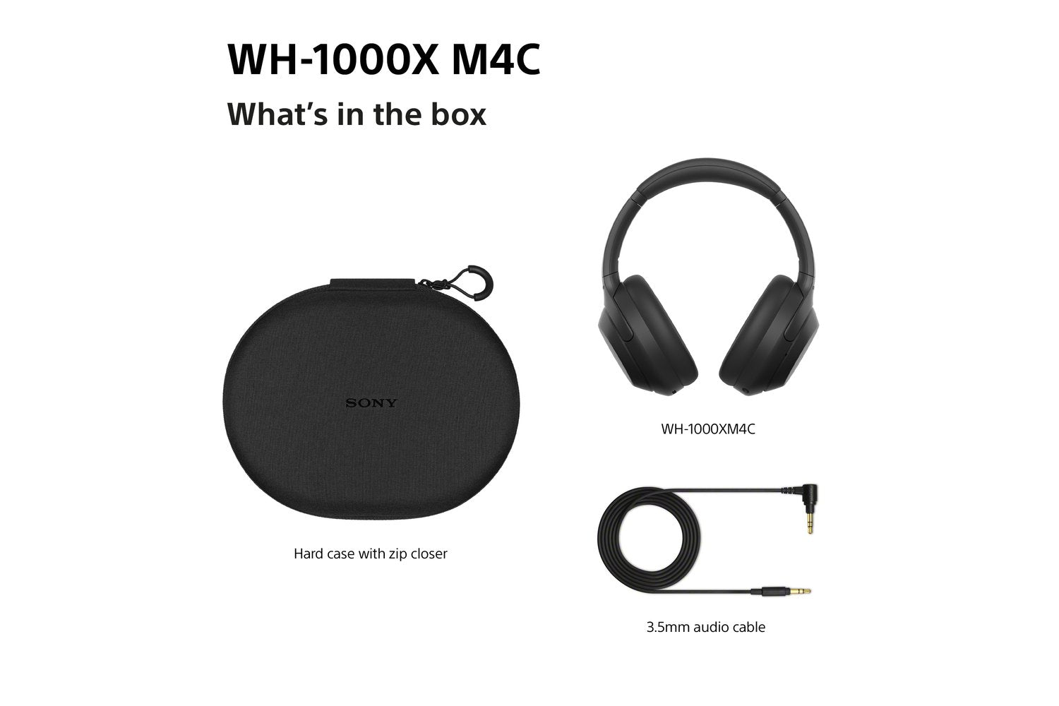 Sony WH-1000XM4C Noise Cancelling Wireless Over Ear Headphones | Black-9