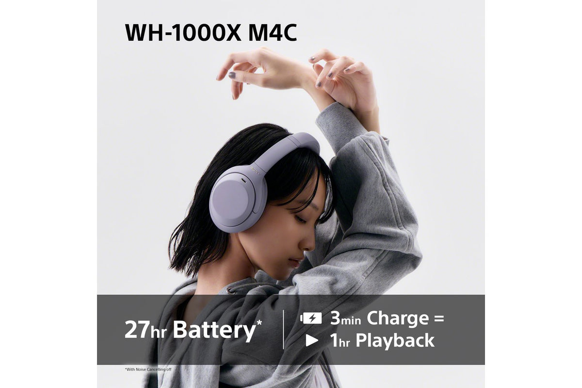 Sony WH-1000XM4C Noise Cancelling Wireless Over Ear Headphones | Black-4