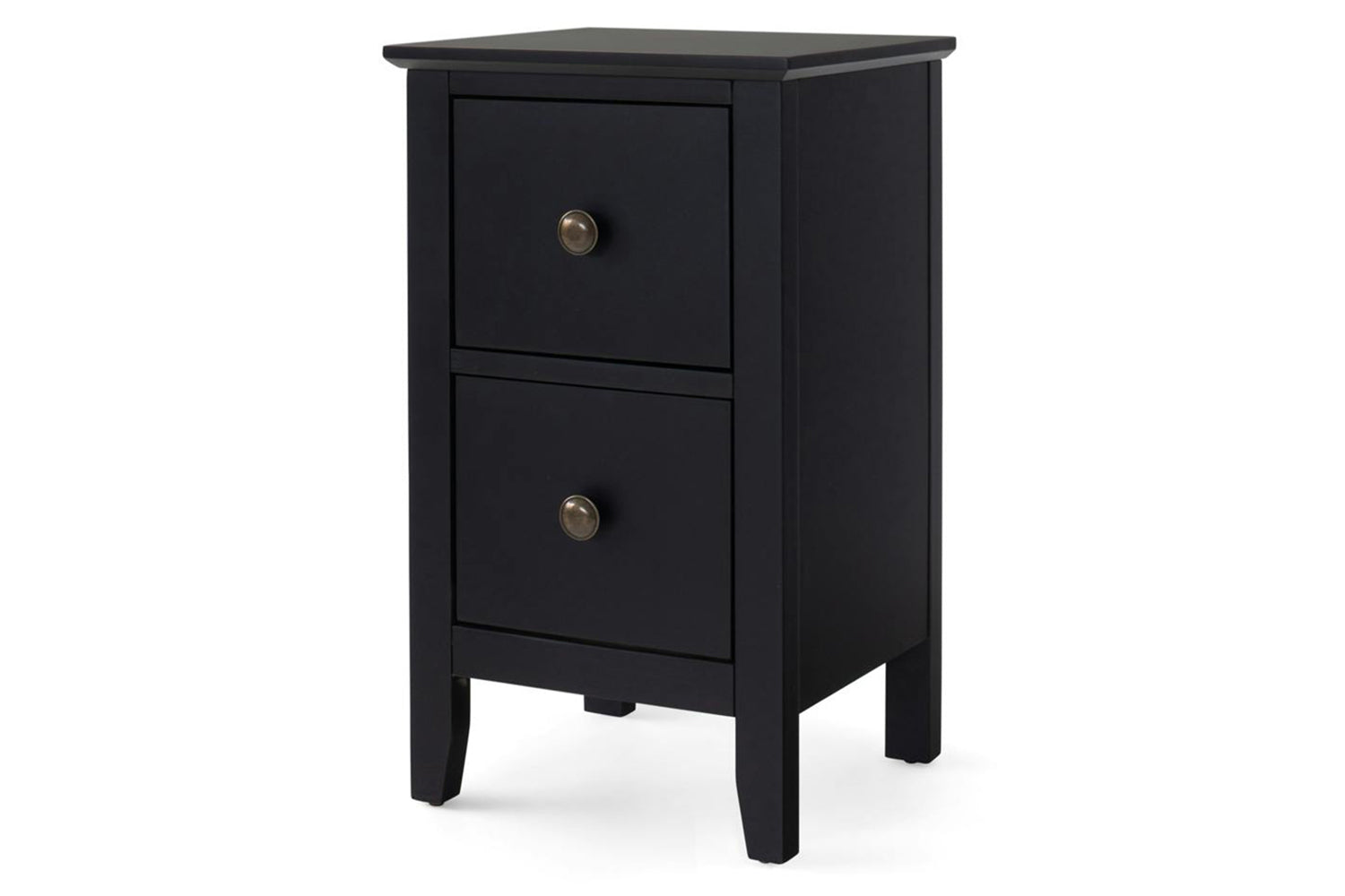 Otto Bedside Table | 2 Drawer | Black-6