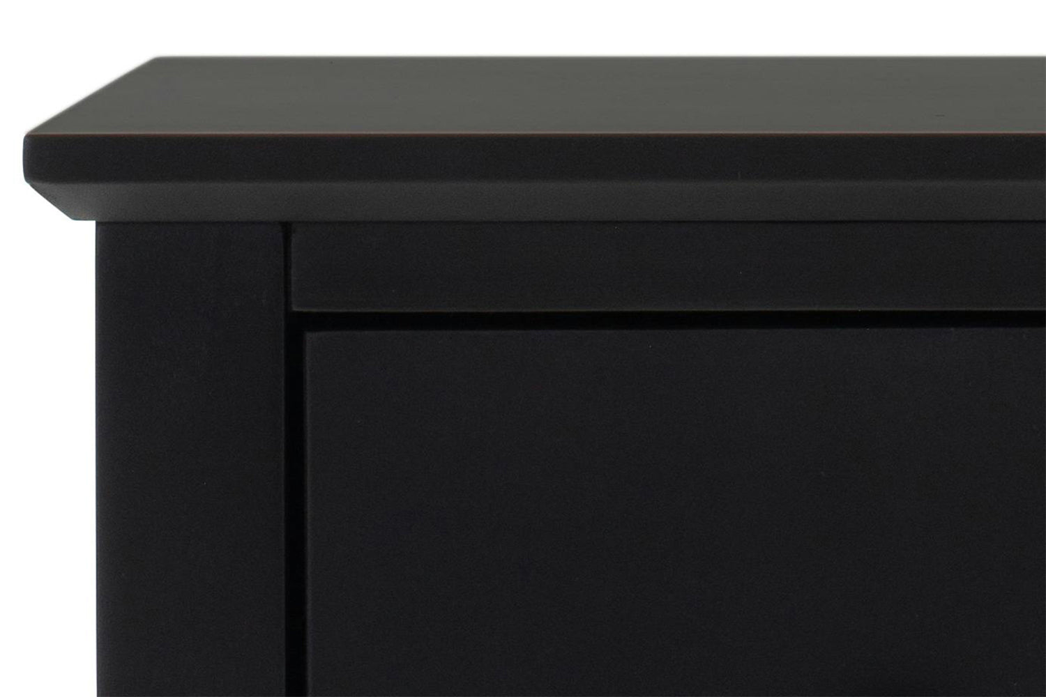Otto Bedside Table | 2 Drawer | Black-2