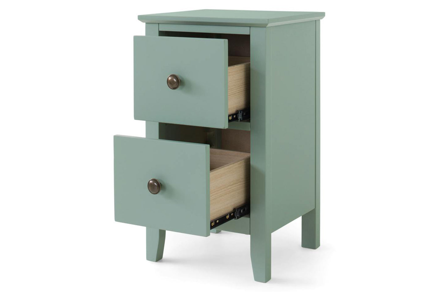 Otto Bedside Table | 2 Drawer | Green-4