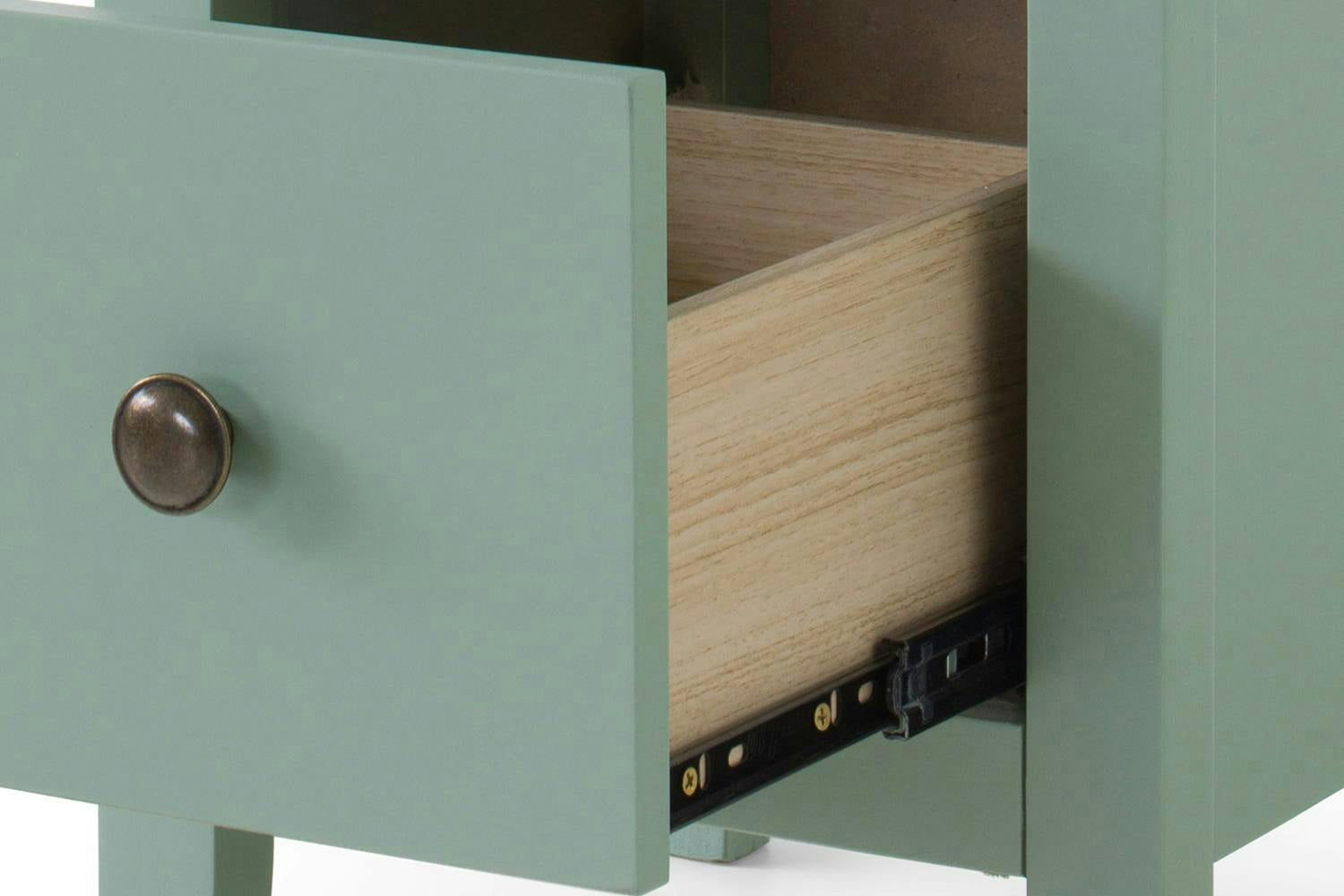 Otto Bedside Table | 2 Drawer | Green-7
