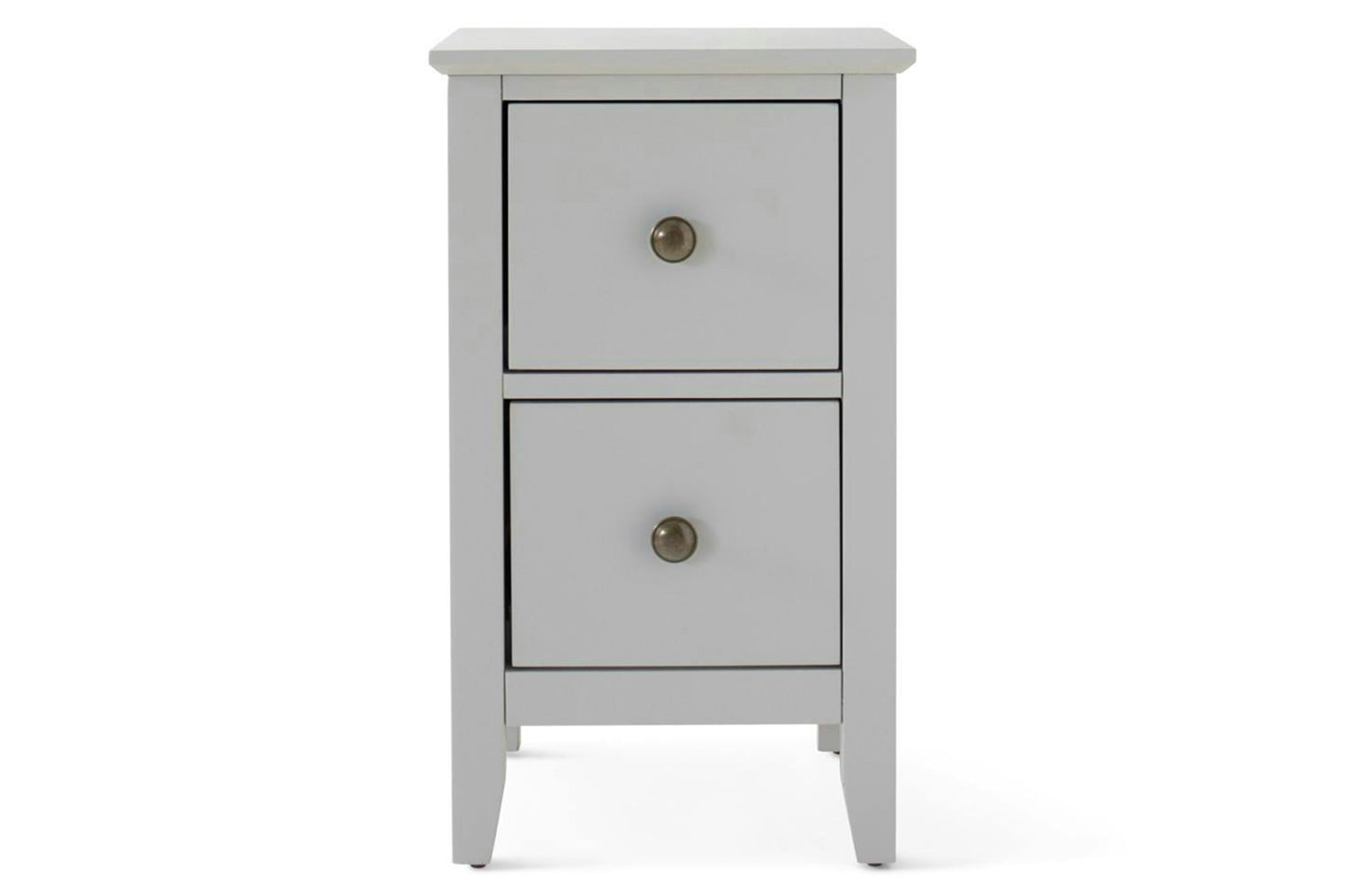 Otto Bedside Table | 2 Drawer | Grey