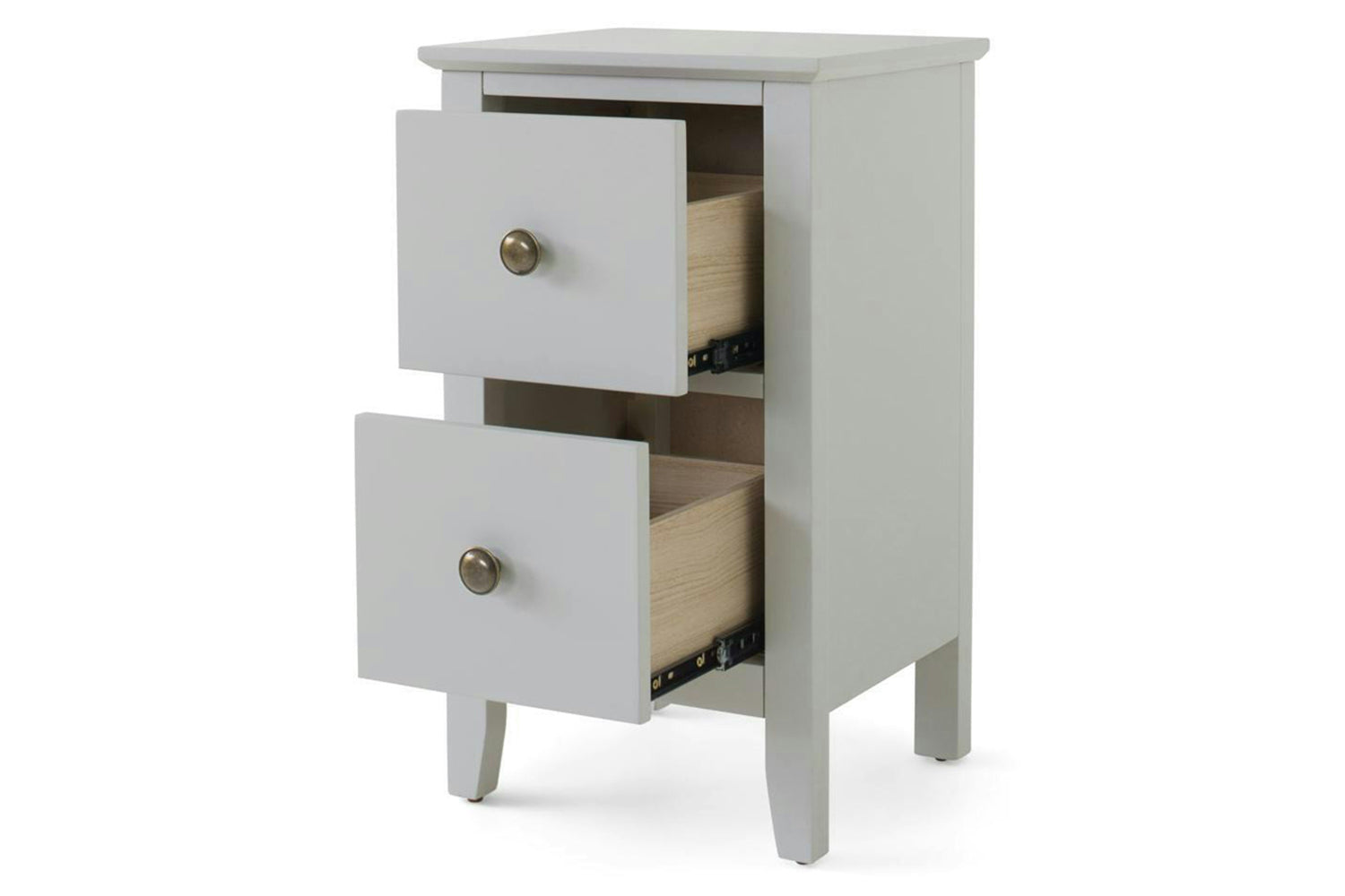 Otto Bedside Table | 2 Drawer | Grey-5