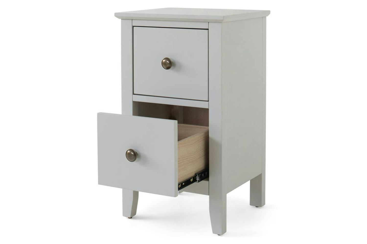 Otto Bedside Table | 2 Drawer | Grey-4