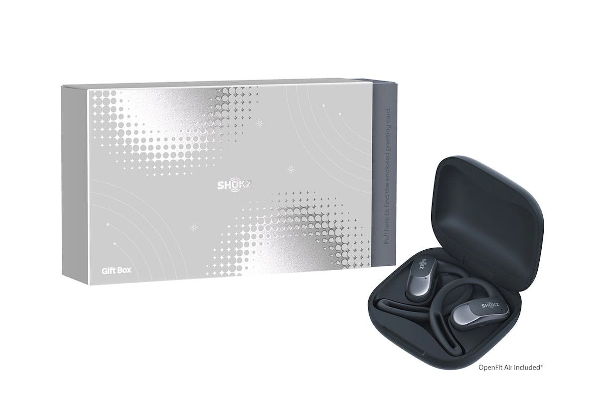 Shokz OpenFit Air Open-Ear True Wireless Earbuds with Gift Box | Black-2