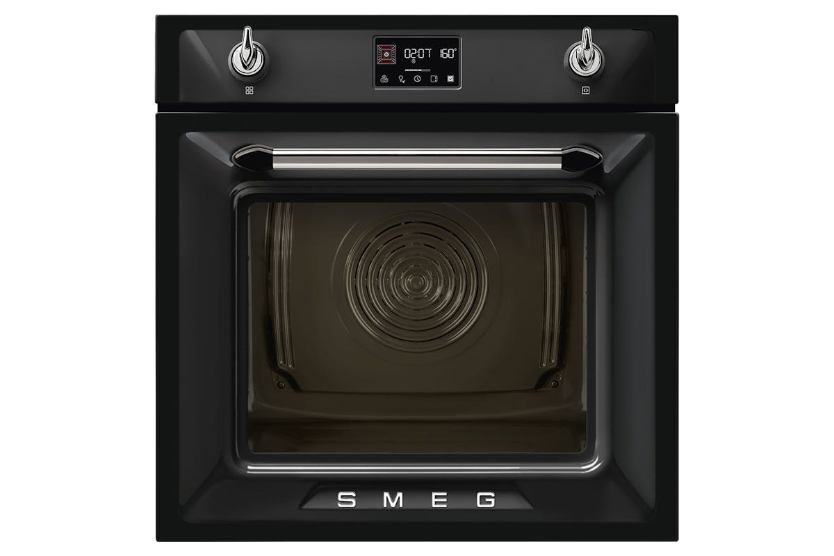 Smeg Victoria Built-in Single Steam Oven | SOP6902S2PN | Black