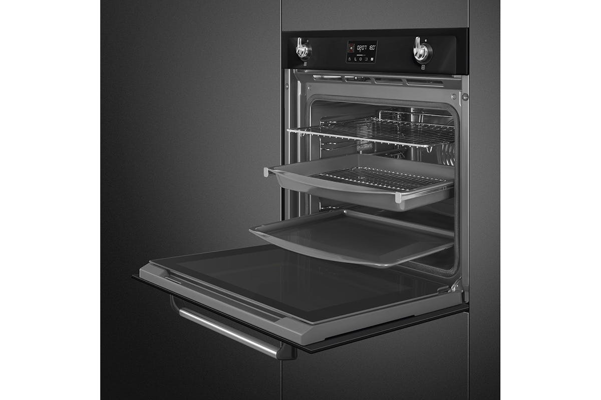 Smeg Victoria Built-in Single Steam Oven | SOP6902S2PN | Black-4