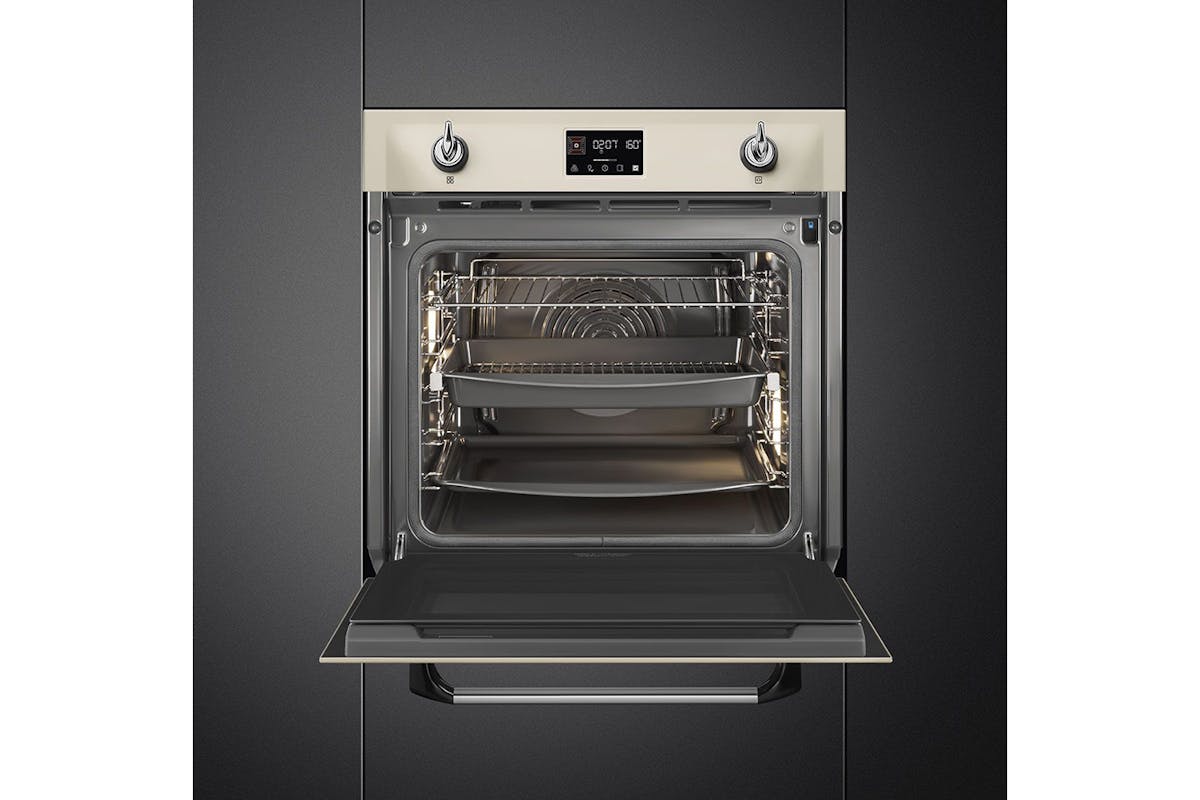 Smeg Victoria Built-in Single Steam Oven | SOP6902S2PP | Cream-3